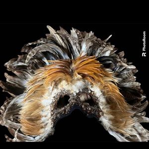 Large Feathered Mask